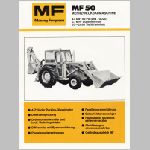 massey ferguson 50 Laad- graaf combinatie